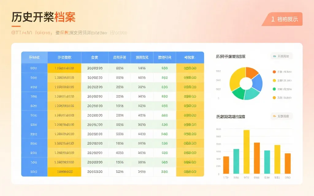 历史开奖数据结构化展示
